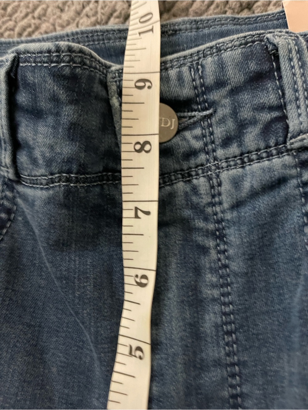 Carla Rockmore QVC Barrel Jeans 0 Petite dark wash - Picture 8 of 8